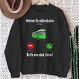 Meine Strassenbahn Ruft An Straßenbahnfahrer My Road Train Calling On Sweatshirt Geschenke für alte Frauen