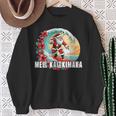 Mele Kalikimaka Hawaii Santa Hawaiian Christmas Sweatshirt Gifts for Old Women