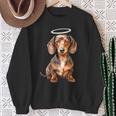 Miniature Dachshund Puppy Angel Sweatshirt Geschenke für alte Frauen