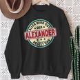 Name Alexander Alles Wird Gut Der Alexander Regelt Das Sweatshirt Geschenke für alte Frauen