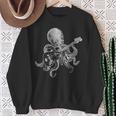 Octopus Playing Bass Guitar For Dad Octopus Lover Sweatshirt Gifts for Old Women