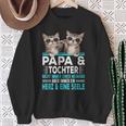 Papa Und Tochter Herz Und Eine Seele Partner Look Sweatshirt Geschenke für alte Frauen