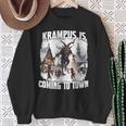 PerchtenFor The Krampus Run Legend Figure Kramperl T Krampus Sweatshirt Geschenke für alte Frauen