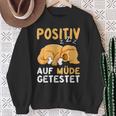 Positiv Auf Müde Getestet Dog Sleep Sweatshirt Geschenke für alte Frauen