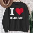 Red Heart I Love Robbie Sweatshirt Geschenke für alte Frauen