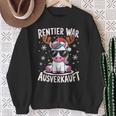 Reindeer Was Ausverkauft Christmas Unicorn Slogan Sweatshirt Geschenke für alte Frauen