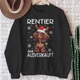 Reindeer Was Out Sold Dachshund Christmas Sweatshirt Geschenke für alte Frauen