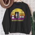 Retro Diskettehs The 80S Never Forget Sweatshirt Geschenke für alte Frauen