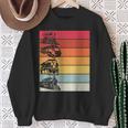 Retrointage Train Driver Sweatshirt Geschenke für alte Frauen