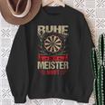 Ruhe Der Meister Werft Dart Sweatshirt Geschenke für alte Frauen