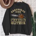 Sägespäne Sind Männer Glitter I Lumberjack Chainsaw Sweatshirt Geschenke für alte Frauen