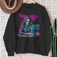 Skeleton Hacker Gamer It Programmer Sweatshirt Geschenke für alte Frauen