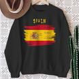 Spain Flag Brush Stroke Style Sweatshirt Geschenke für alte Frauen