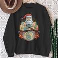Tattoo Santa Biker Santa Claus Christmas Beer Belly Xmas Tank Top Sweatshirt Gifts for Old Women