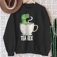 Tea Rex Tearex X Dinosaur Tea Dinosaur Dino Sweatshirt Geschenke für alte Frauen