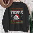 Tiger Wearing Santa Hat Xmas Party Ugly Christmas Tiger Sweatshirt Gifts for Old Women