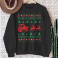 Tractor Riding Reindeers Farmers Ugly Christmas Sweater Boys Sweatshirt Gifts for Old Women