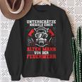 Underschätze Niemal Einen Alten Mann Fire Brigade Grandfather Sweatshirt Geschenke für alte Frauen