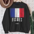 Ville De Fismes France Fr Drapeau Français Sweater e Cadeaux pour les femmes âgées