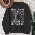 WikingerMänner Odin Wikinger Jahrgang 1972 Geburtstags Sweatshirt Geschenke für alte Frauen