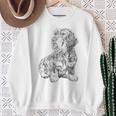 Dachshund Dog Rough Haardshund Sweatshirt Geschenke für alte Frauen