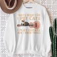 Das Ist Was Ich Mache Ich Pet Cats Ich Spiel Guitar & Ich Weiss Things Sweatshirt Geschenke für alte Frauen