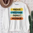 Freeman Retro Freeman Nachname Freeman Raglan Sweatshirt Geschenke für alte Frauen