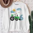 Kinder Geburtstag Traktor 6 Jahre Junge Bauernhof Zahl Sweatshirt Geschenke für alte Frauen