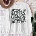 Trump Dance Qr President Trump Dancing Code On Back Sweatshirt Gifts for Old Women