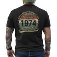 50Th Birthday Real Absolut Einmalig Seit November 1974 T-Shirt mit Rückendruck