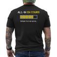 All-In En Cours Poker Humour Cadeau Poker Homme Tapis Jetons T-shirt imprimé au dos