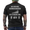 Aus Dem Weg Geringverdiener S T-Shirt mit Rückendruck