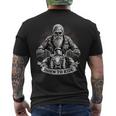 Born To Ride Biker Motorcyclist Slogan T-Shirt mit Rückendruck