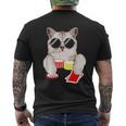 Chat De Poker Texas Holdem T-shirt imprimé au dos