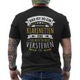 With Clarinettist Musician Das Ist So Ein Klarinetten Ding T-Shirt mit Rückendruck