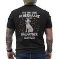 Dalmatian Glitter Dog Holder Dog T-Shirt mit Rückendruck