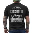 Damen Das Ist Ein Konstantin Ding Du Würdest Es Nichterstehen Mit-Ausschnitt T-Shirt mit Rückendruck