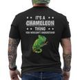 Damen Ist So Ein Chamäleon Ding Lustiger Spruch Chamäleons Mit-Ausschnitt T-Shirt mit Rückendruck