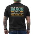 Das Ist Ein Braun Ding T-Shirt mit Rückendruck