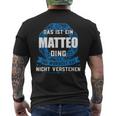 Das Ist Ein Matteo Dingorname T-Shirt mit Rückendruck