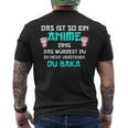 Das Ist So Ein Anime Ding Du Baka T-Shirt mit Rückendruck