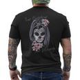 Dia De Los Muertos La Catrina T-Shirt mit Rückendruck