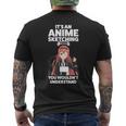 Es Ist Ein Anime-Sketching Ding Anime Merch T-Shirt mit Rückendruck