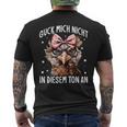 Guck Mich Nicht In Diesem Ton An Huhn Spruch T-Shirt mit Rückendruck