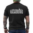 Hamburg Skyline City For Hamburg T-Shirt mit Rückendruck