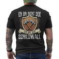 Ich Bin Nicht Dick Ich Bin Der Schildwall Sarcasmus T-Shirt mit Rückendruck