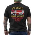 Ich Spiele Immer Noch Mit Feuerwehrautos Feuerwehr T-Shirt mit Rückendruck