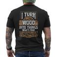 Icherwandle Holz In Dinge Was Ist Dein Super Power Carpenter T-Shirt mit Rückendruck