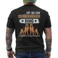 Ist So Ein Schäferhund Ding Deutscher Schäferhund T-Shirt mit Rückendruck