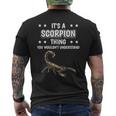 Ist So Ein Skorpion Ding Lustiger Spruch Skorpione T-Shirt mit Rückendruck